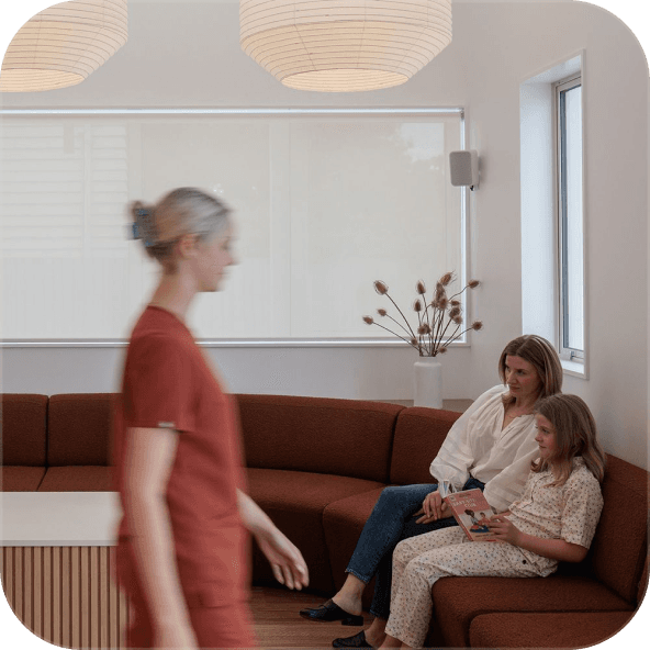 Clinic interior tile 2 — scattered tiles cluster